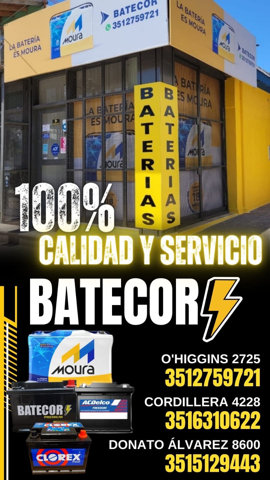 BATERIAS BATECOR BARRIO JARDIN